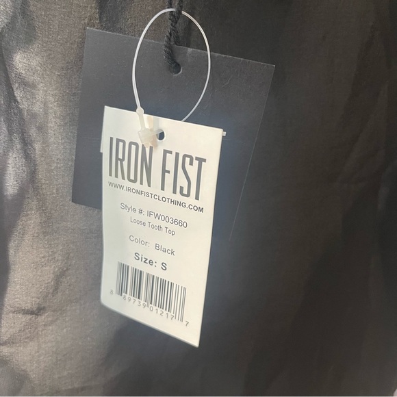 Iron Fist Loose Tooth Top Black Sheer - Picture 9 of 9